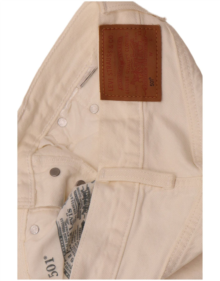 Damskie dżinsy Levi's 501 Straight W26 L26 Białe