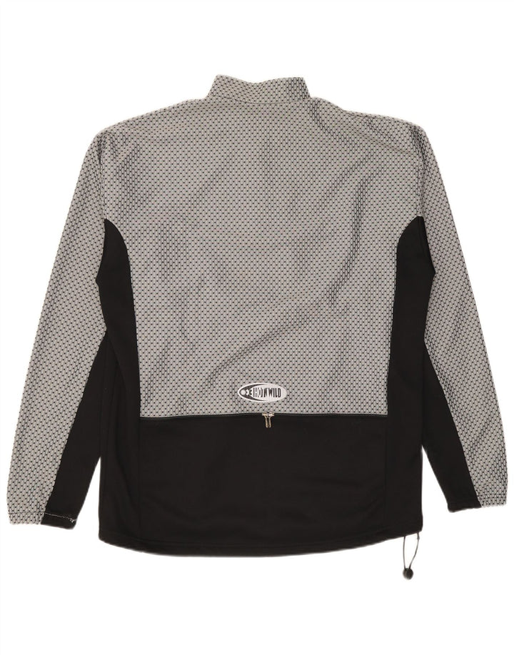 Męski dres w stylu vintage z grafiką Top IT 50 w kolorze średniej szarości