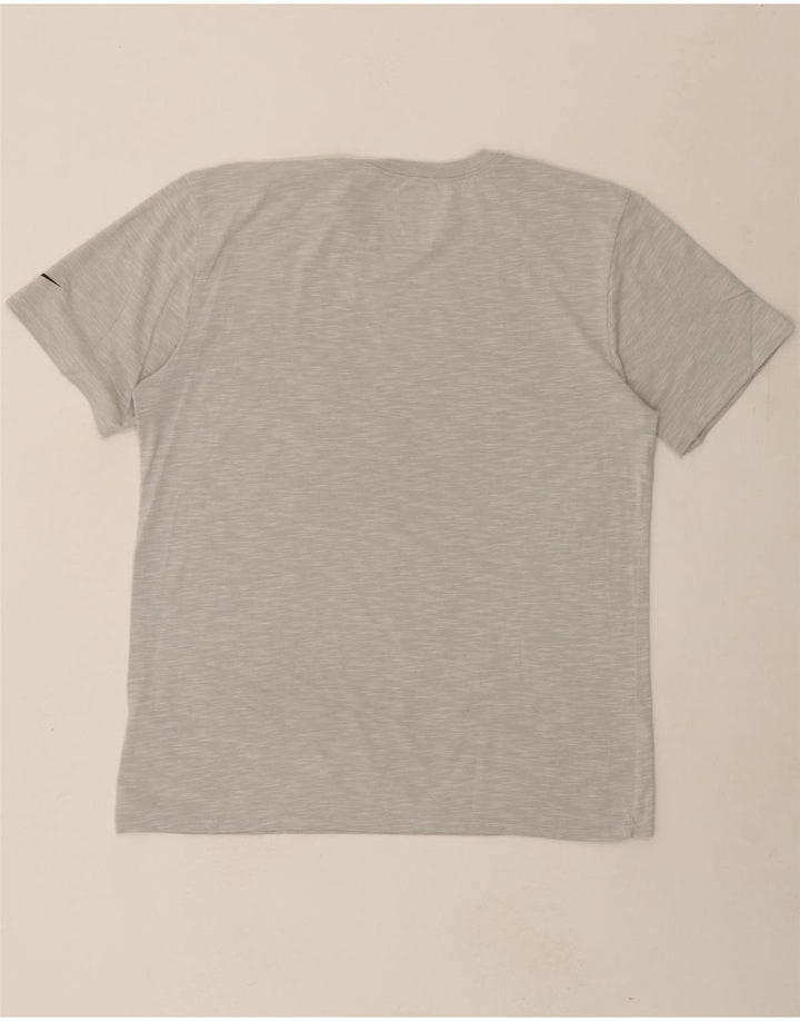 NIKE Mens Athletic Cut Graphic T-Shirt Top Large Grey Cotton Vintage Nike and Second-Hand Nike from Messina Hembry 