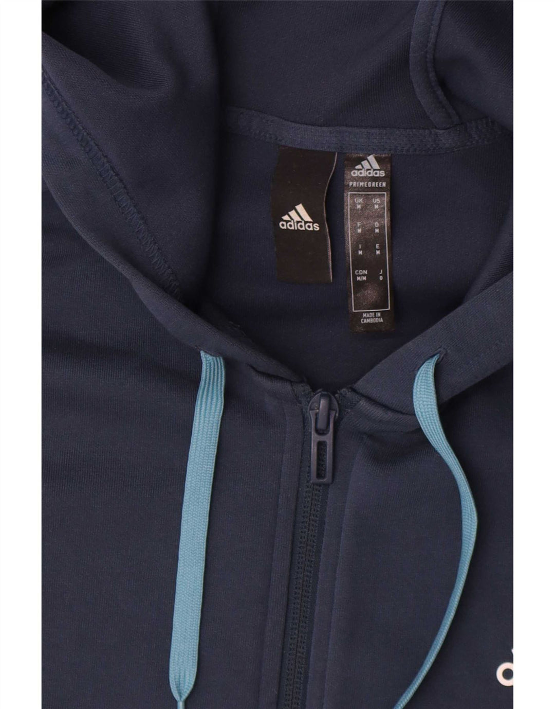 Męska kurtka dresowa Adidas Aeroready, średnia, granatowa, z blokami kolorów