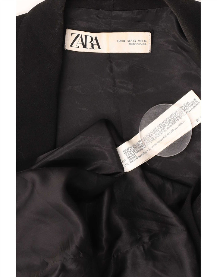 Damska marynarka oversize Zara UK 6 XS, czarny poliester