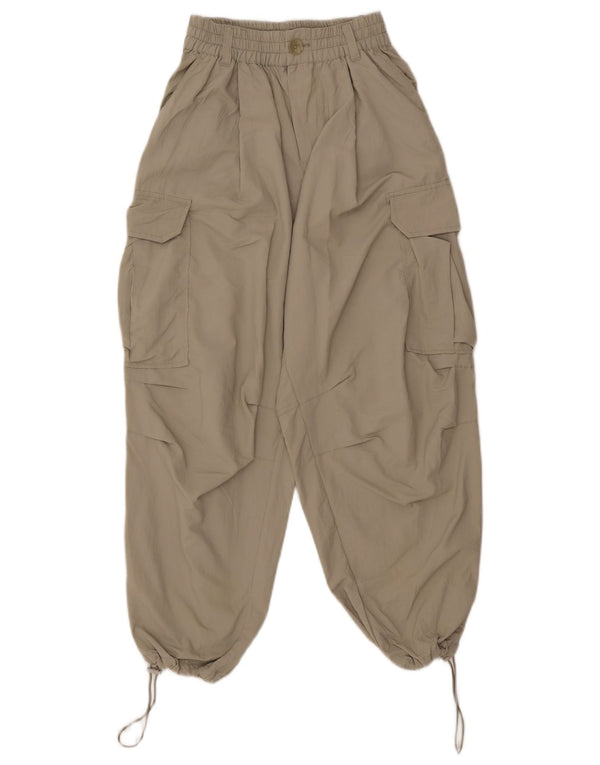 Damskie spodnie dresowe o luźnym kroju Zara XS W25 L25 Zielony nylon