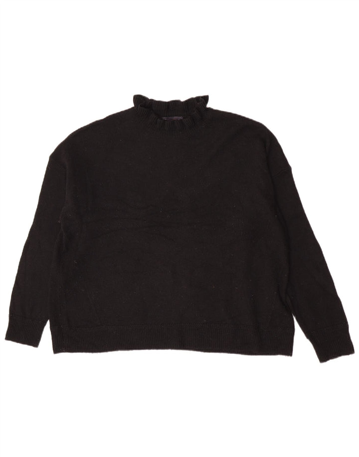 Marks & Spencer Damski sweter z golfem UK 16, duży, czarny