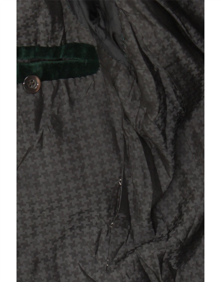 Vintage damska marynarka zapinana na 1 guzik UK 10 Small Green