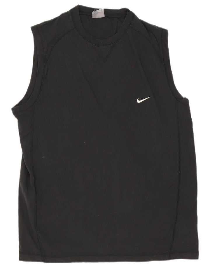 T-shirt męski Nike, średni czarny, bawełniany