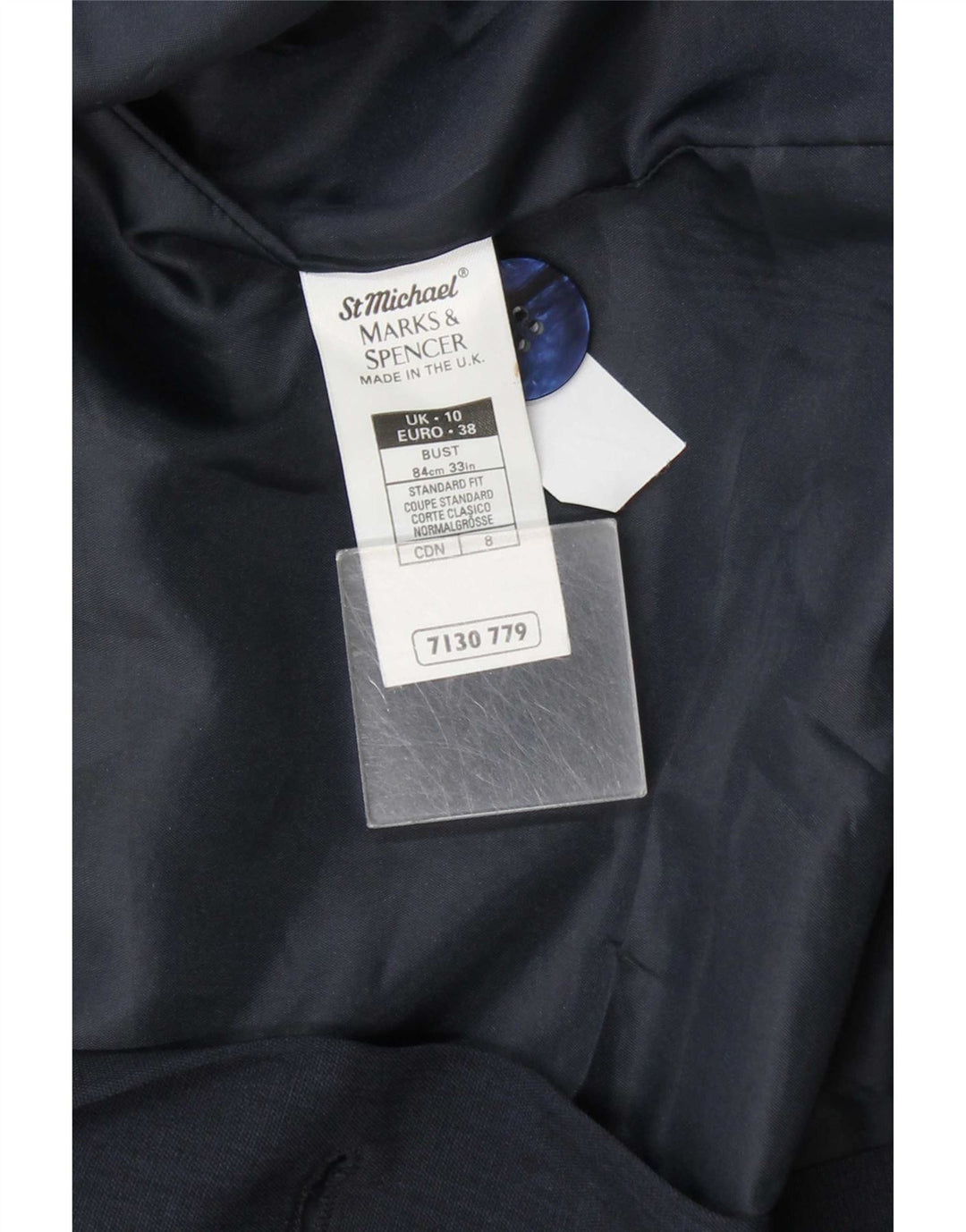 Marks & Spencer Damska marynarka St. Michael Blazer UK 10, mała, granatowa