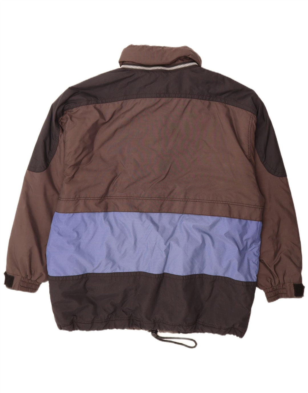 Męska kurtka narciarska C&A Rodeo z kapturem, UK 44 2XL, brązowy nylon z blokami kolorów