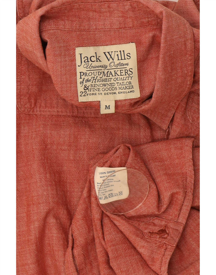 Koszula męska Jack Wills, bawełniana, w kolorze średnio czerwonym