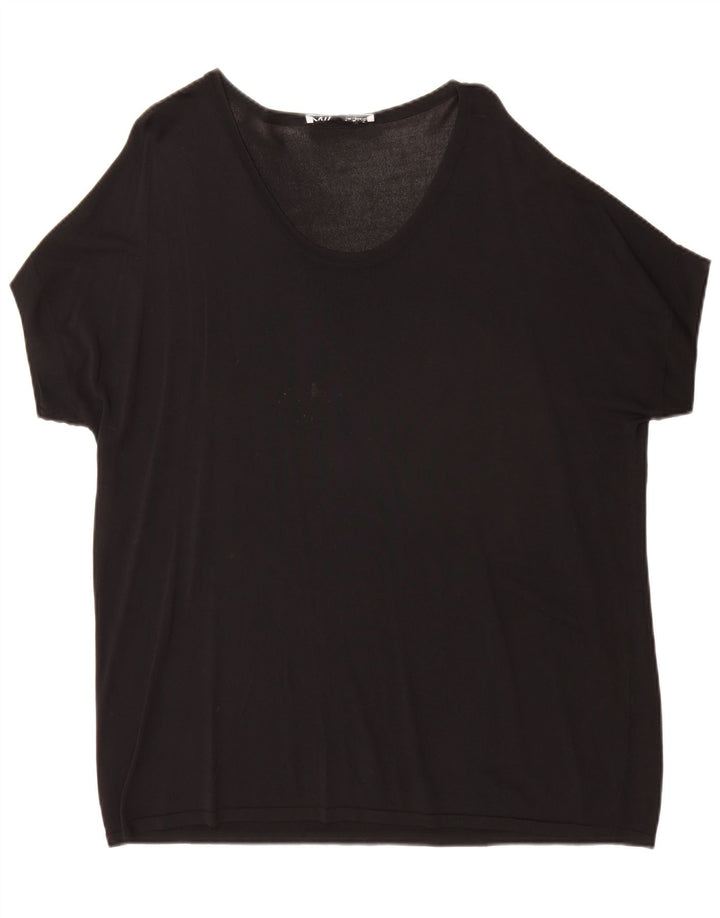 Damska koszulka oversize Zara UK 16, duża, czarna