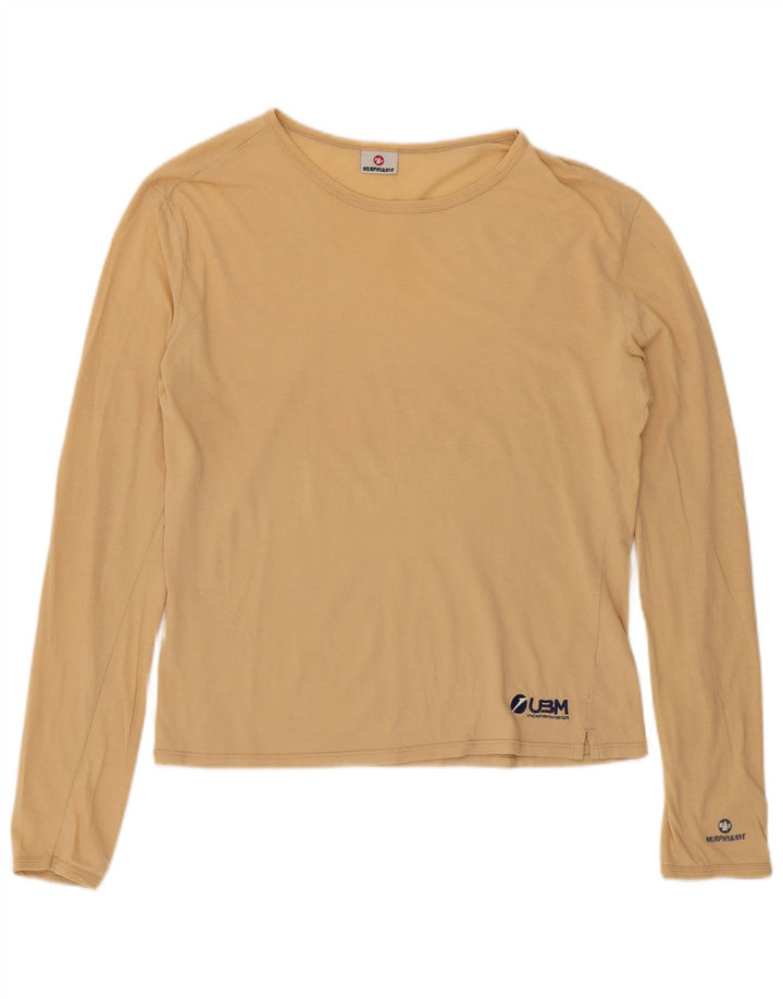 Damski top Murphy & Nye z długim rękawem, UK 18 XL, beżowy, bawełniany