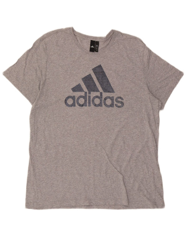 Adidas Męska koszulka graficzna Top XL Szara bawełna