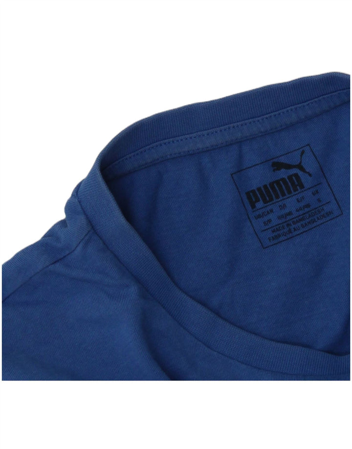 Męska koszulka z grafiką Adidas, mała, niebieska