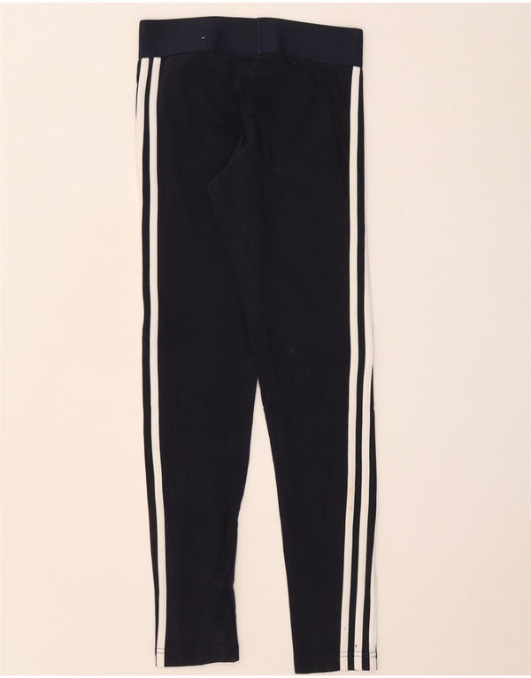 Legginsy Damskie Adidas UK 4/6 XS Granatowe, Bawełniane