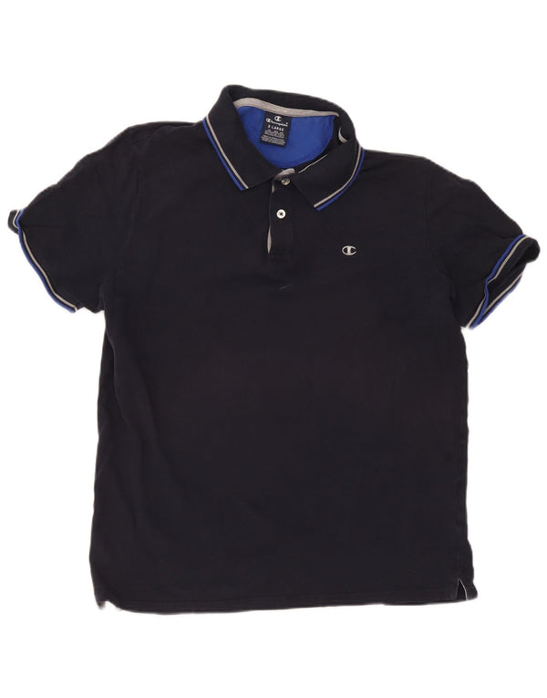 Męska koszulka polo Champion XL, granatowa, bawełniana