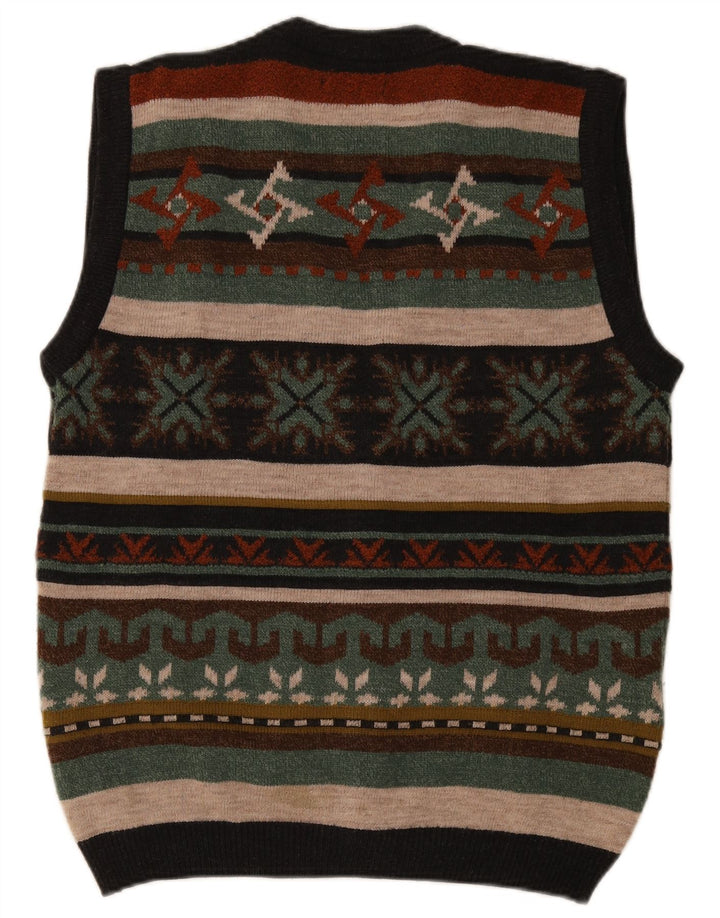 Męski sweter bez rękawów West Port w średnie, wielokolorowe paski