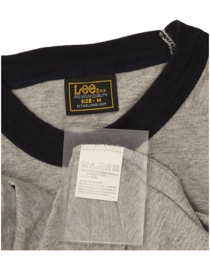 T-shirt męski Lee, średni szary, bawełniany