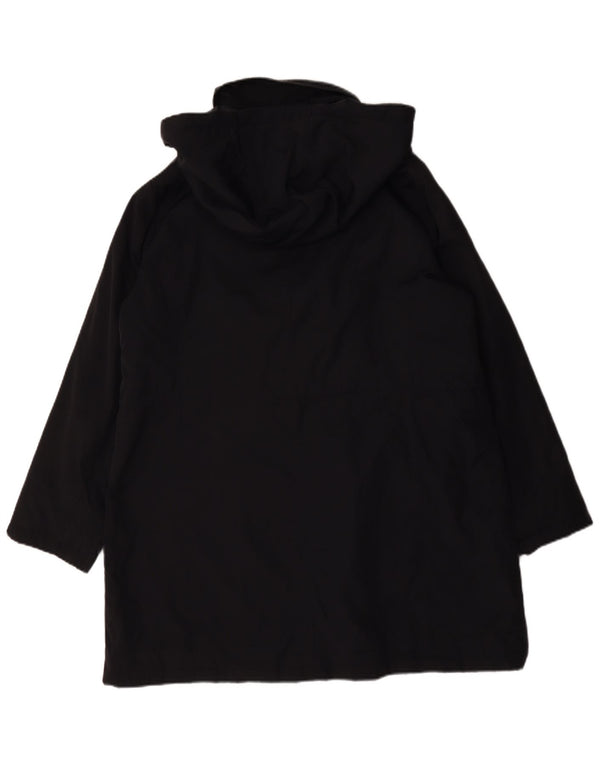 Marks & Spencer Damska kurtka parka z kapturem, oversize, UK 16, duża, czarna