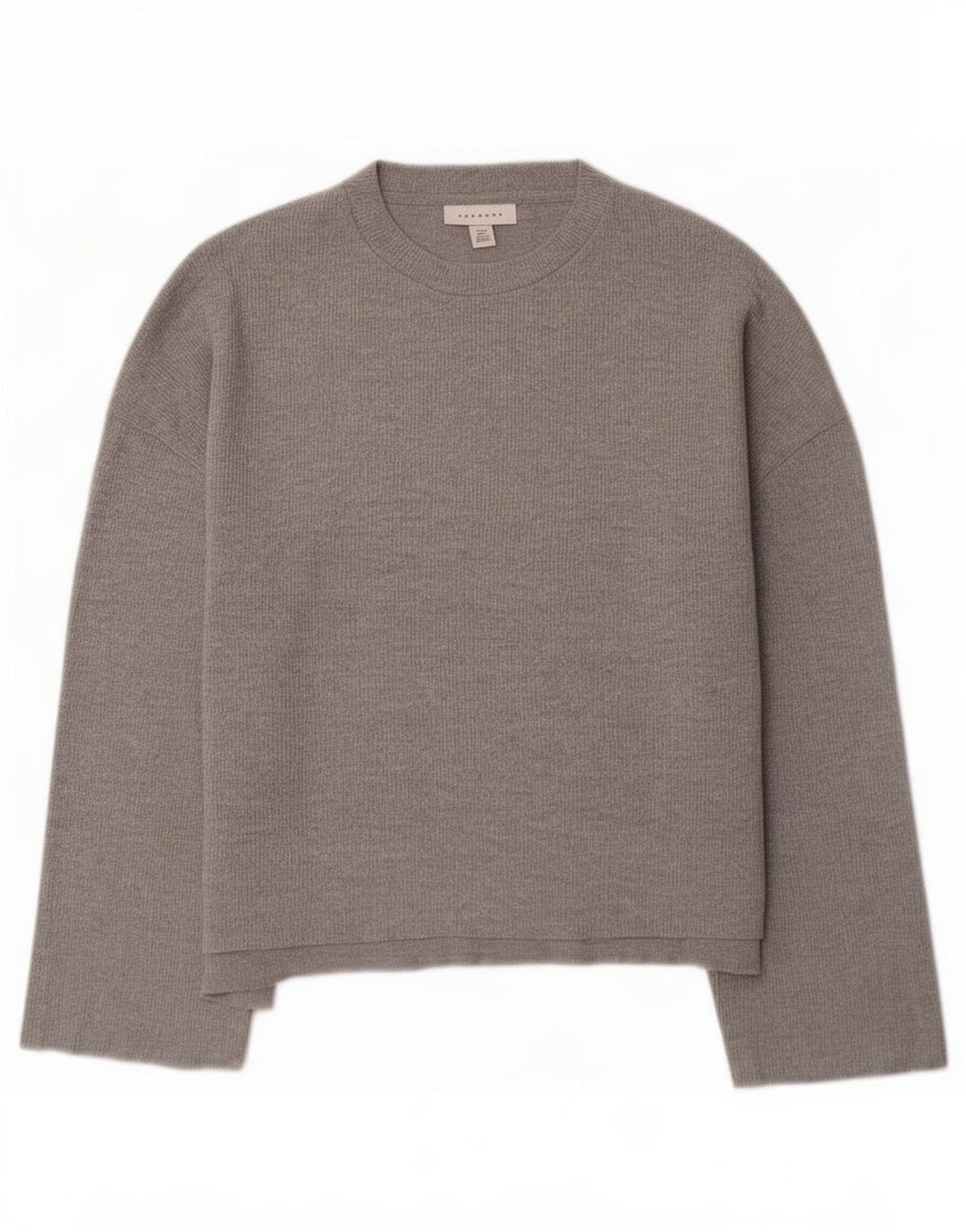 Topshop damski top oversize z rękawem 3/4 UK 10, mały, szary