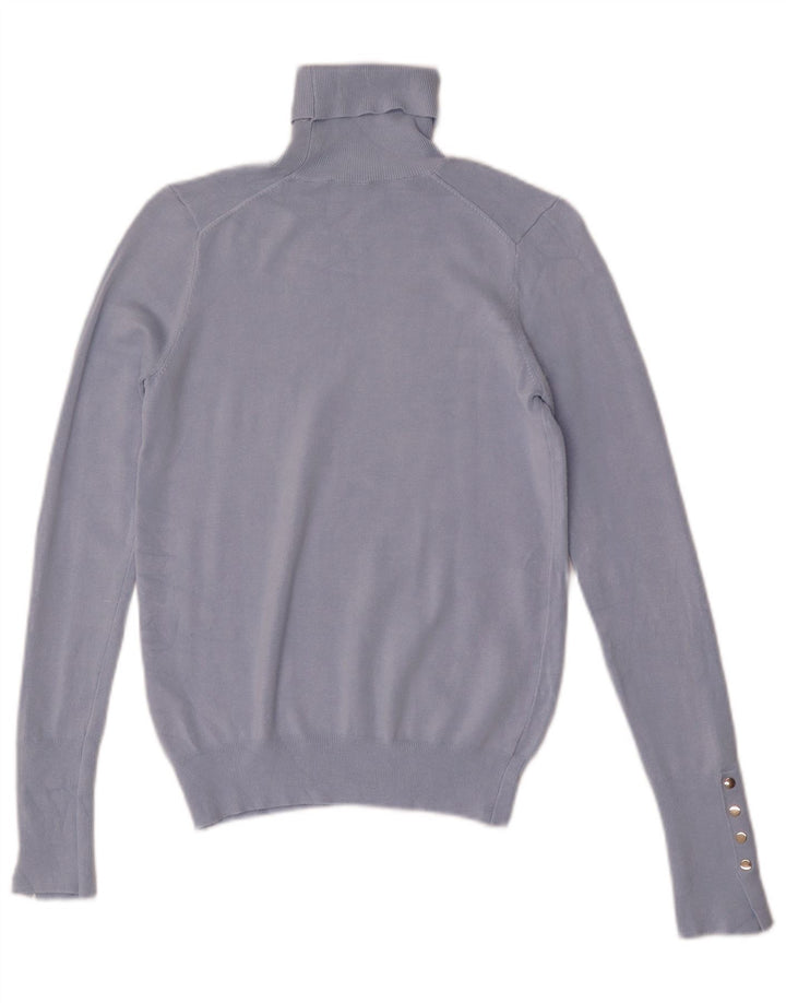 Damski sweter z golfem Zara UK 10 Small Blue Wiskoza