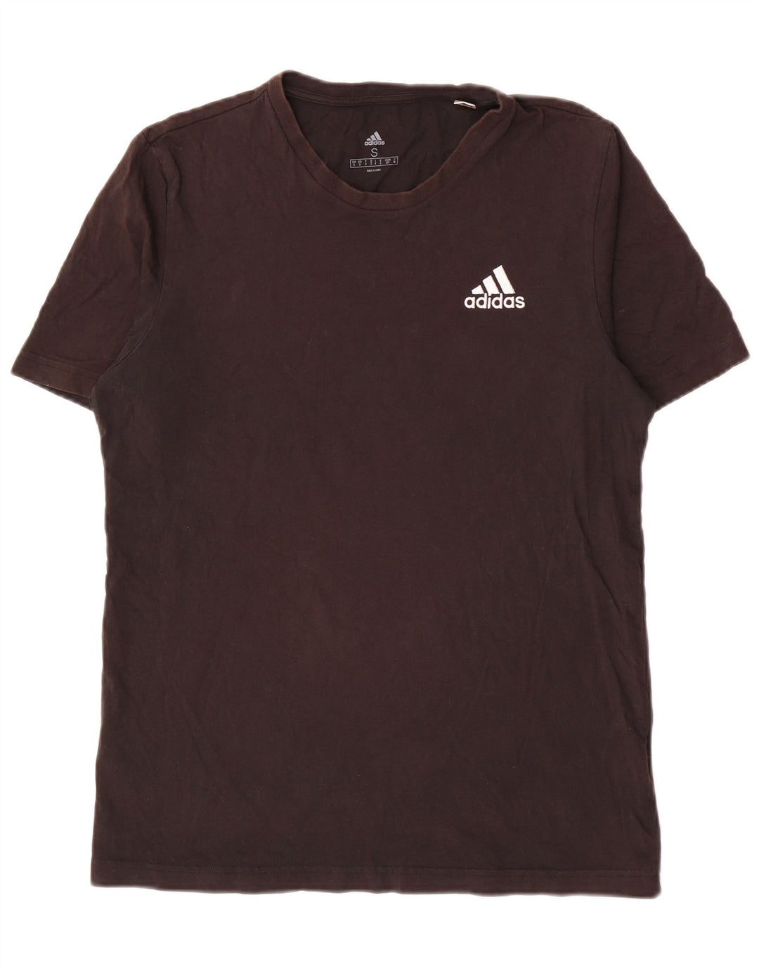 T-shirt męski ADIDAS, mały, czarny, bawełniany