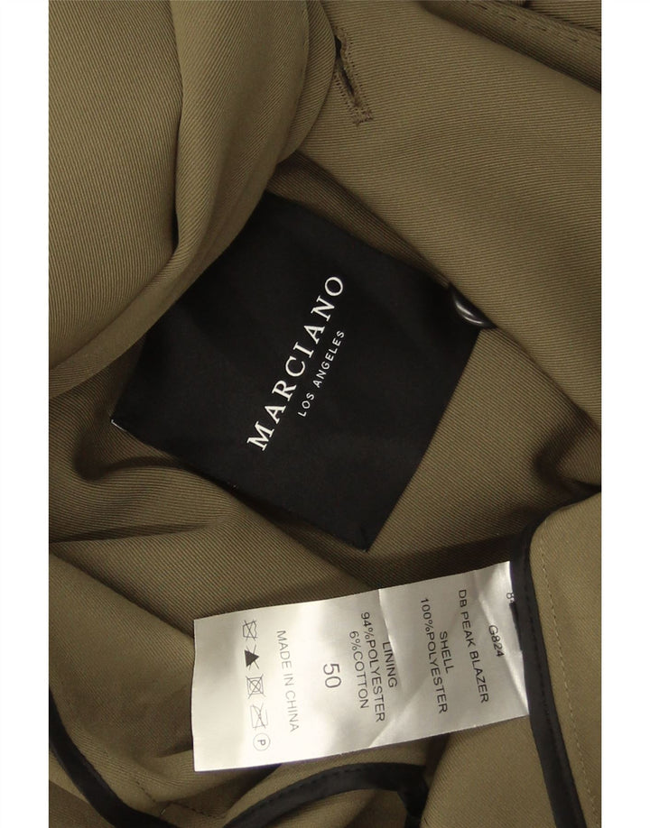 Męska marynarka Marciano z podwójnymi piersiami IT 50, duży poliester khaki