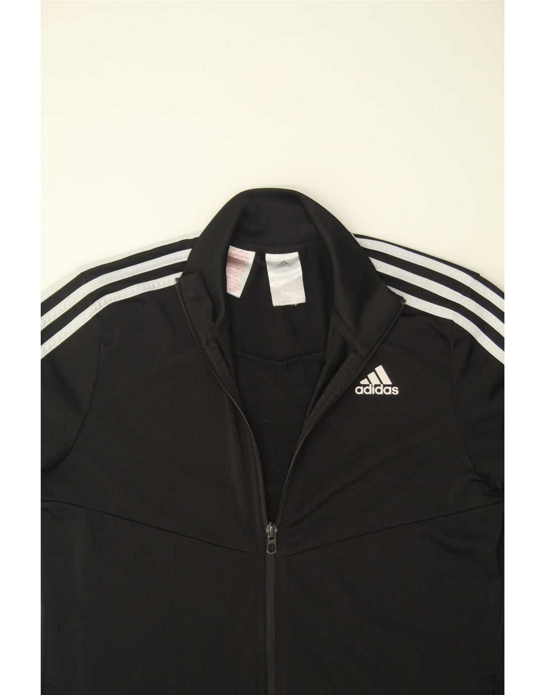 ADIDAS Boys Tracksuit Top Jacket 13-14 Years Black Polyester Vintage Adidas and Second-Hand Adidas from Messina Hembry 