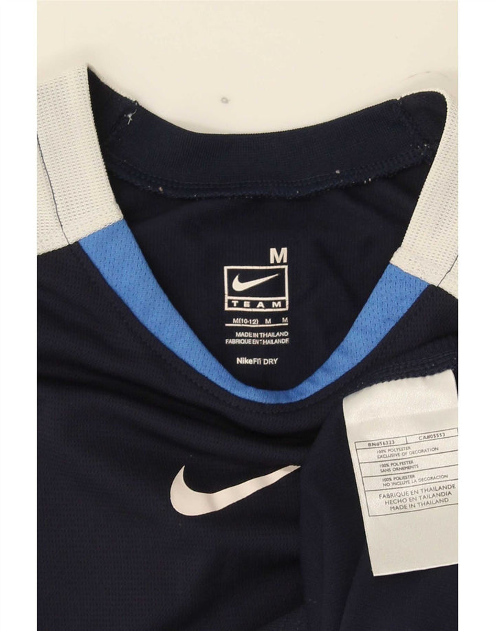 Chłopięca koszulka z kamizelką z grafiką Nike 10-11 lat, średni granatowy kolor, blok