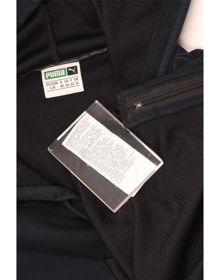 Damski sweter z kapturem Puma z grafiką UK 14, duży, czarny poliester