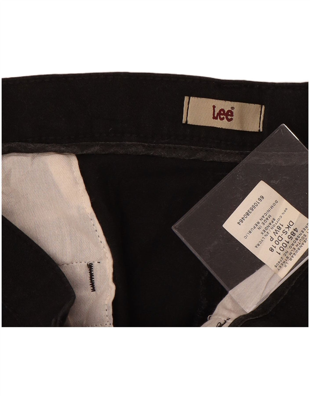 Damskie spodnie typu casual Lee US 18 2XL W38 L28, czarne, bawełniane