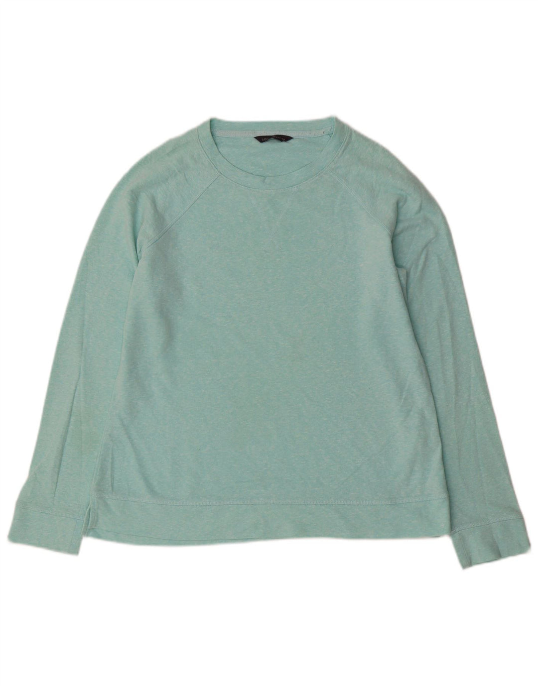 MARKS & SPENCER Damska bluza dresowa UK 12 Średnioniebieska bawełniana w cętki