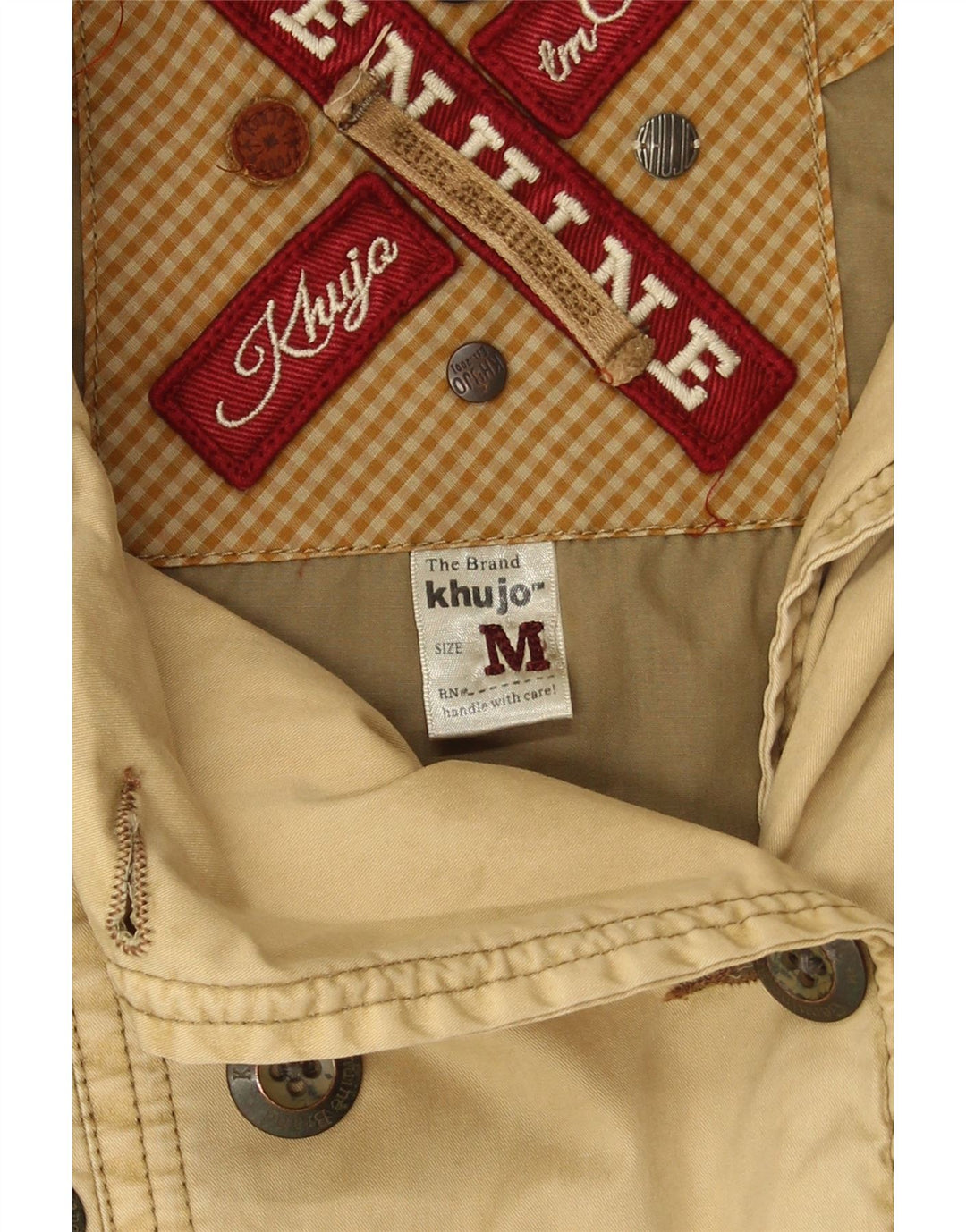 Trencz damski KHUJO UK 14, średni beż, bawełna