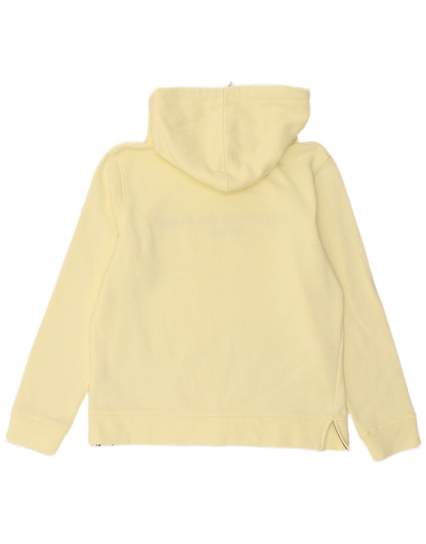 Damska bluza z kapturem Tommy Hilfiger z grafiką, oversize, UK 10, mała, żółta