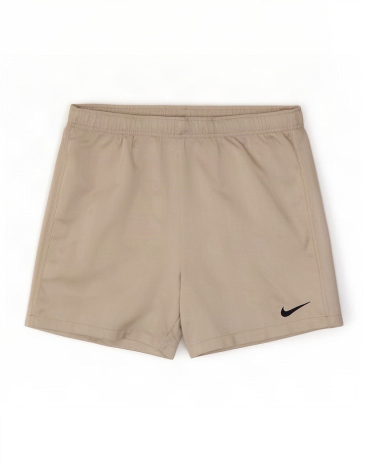 Męskie spodenki sportowe Nike Dri Fit, średnioszare, poliestrowe prążki