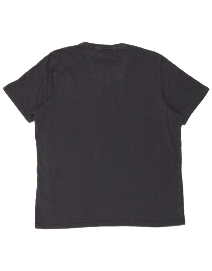 T-shirt męski Fat Face Top 2XL, czarny, bawełniany
