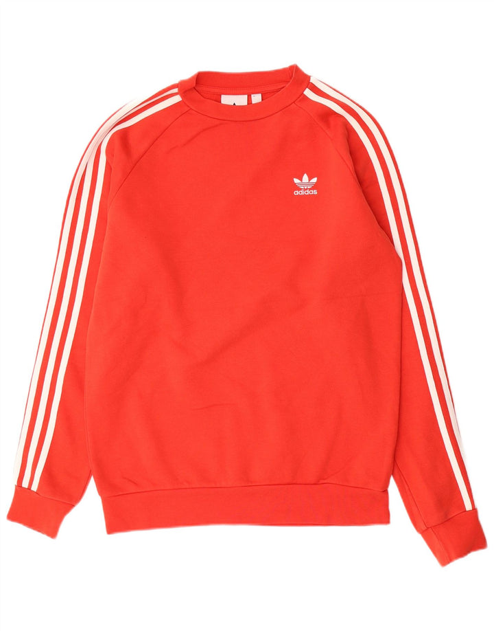 Adidas Męska Bluza Sweter XS Czerwona Bawełna