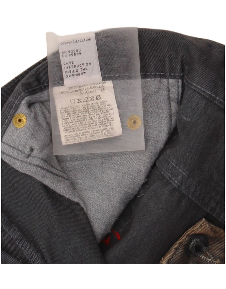 Męskie spodnie typu casual Bootcut DIESEL W32 L32 Beżowa bawełna Tie Dye