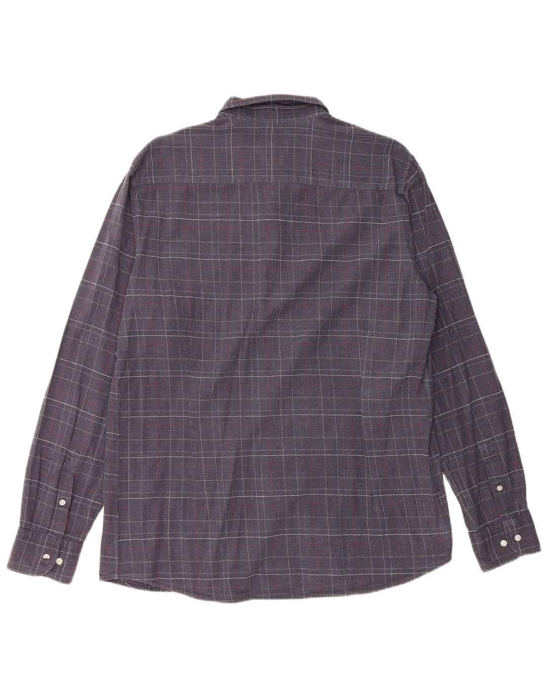 Koszula męska MASSIMO DUTTI XL, bawełniana w pepitkę, granatowa