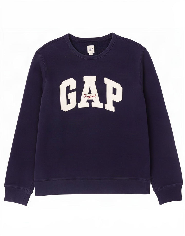 Męska bluza z grafiką Gap, mała, granatowa, bawełniana