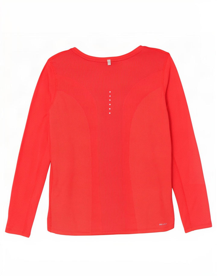 Damska koszulka Nike Dri Fit z długim rękawem, UK 16, duża, czerwona