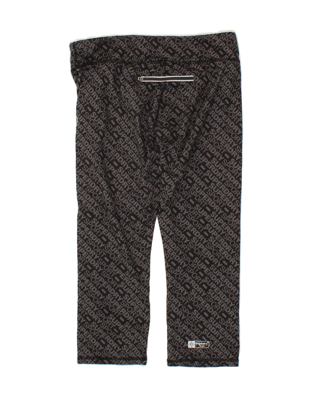 SUPERDRY Womens Capri Leggings UK 8 Small Grey Polyester Vintage Superdry and Second-Hand Superdry from Messina Hembry 