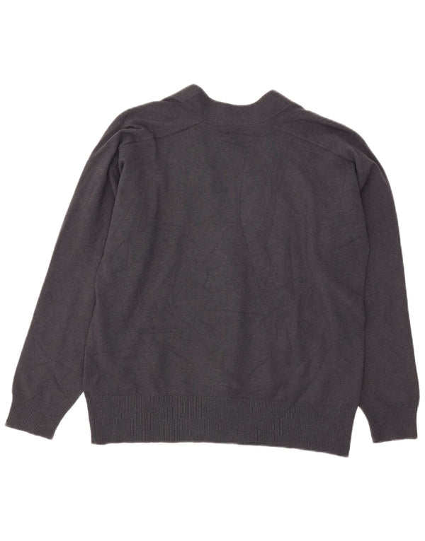 Damski sweter oversize Zara UK 10, mały, granatowy, akrylowy
