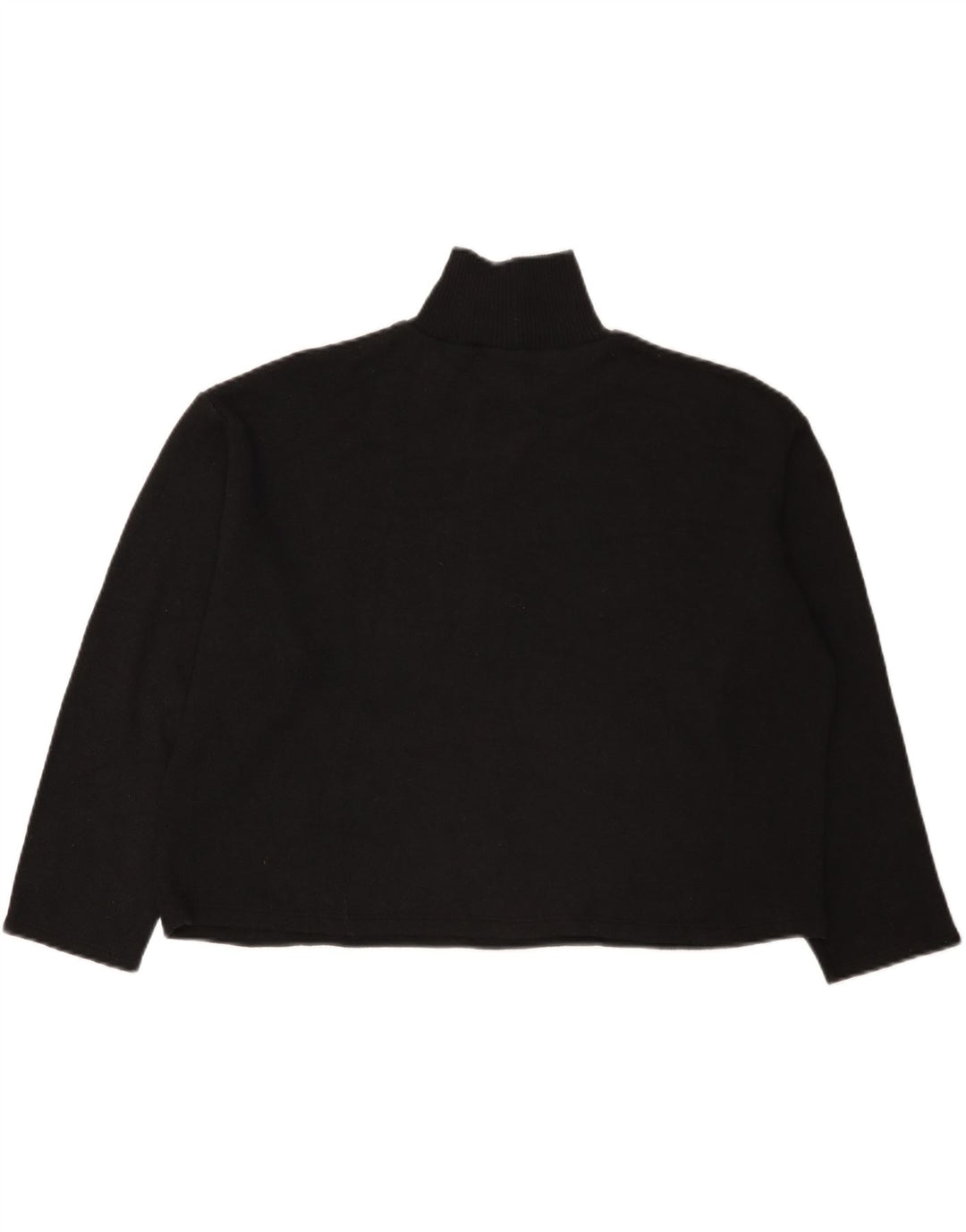 Sweter damski Zara Crop Oversize z golfem UK 14, duży, czarny