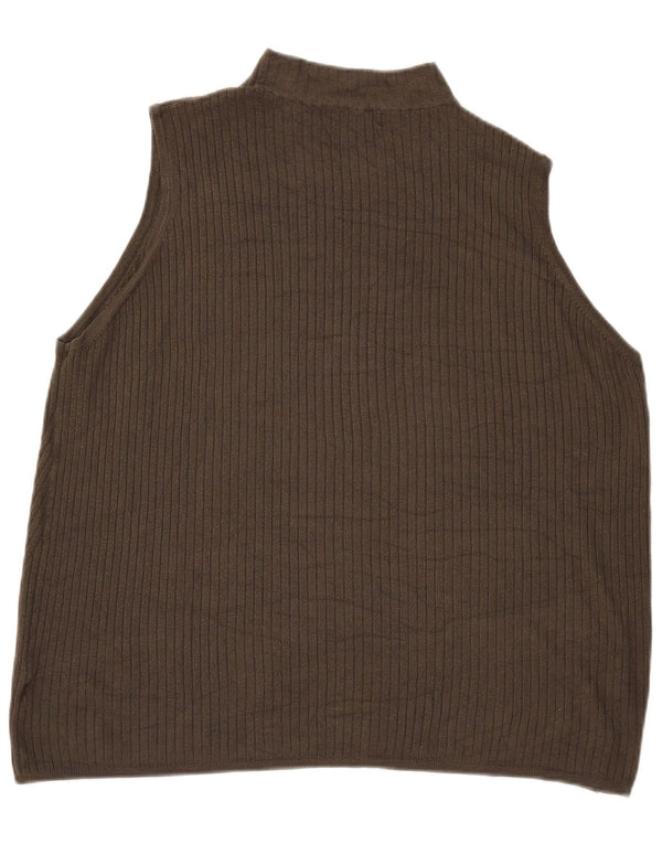 Marks & Spencer Damski podkoszulek z kamizelką, UK 18 XL, khaki