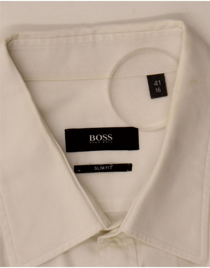 Koszula męska Hugo Boss Slim Fit, duża, biała