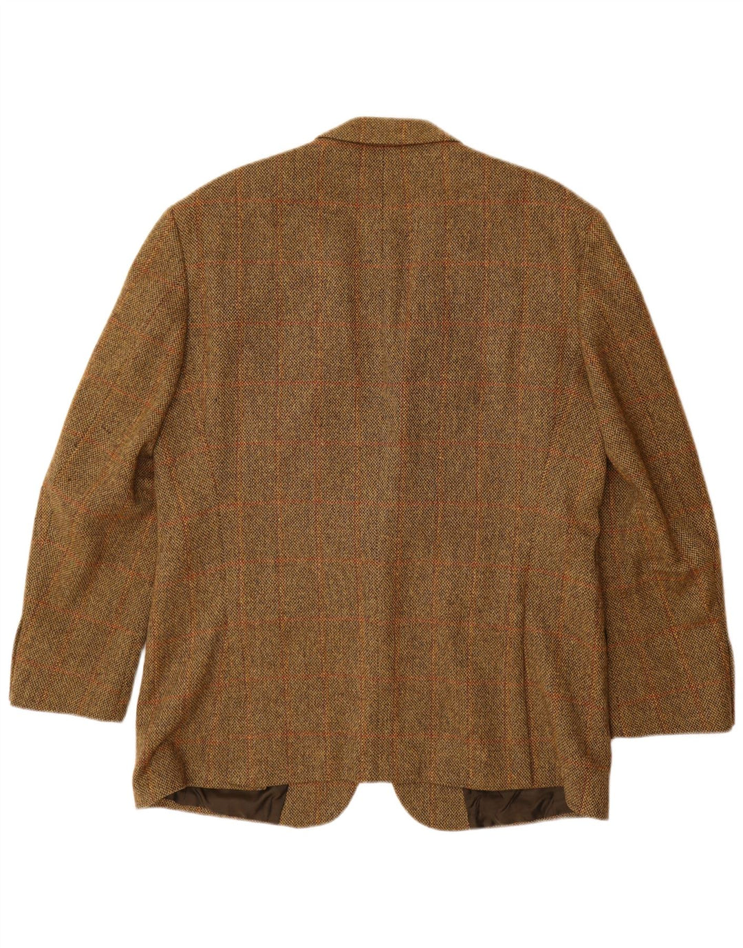 Męska marynarka zapinana na 2 guziki HUGO BOSS EU 56 3XL Brązowa kratka Nowa wełna