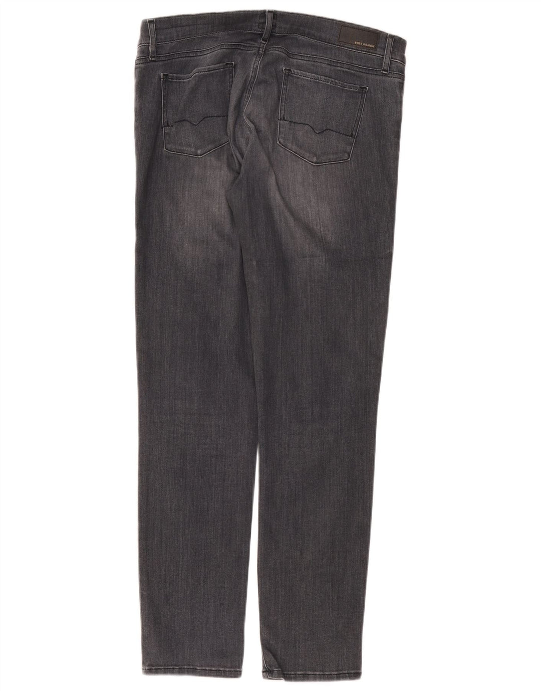 Męskie proste dżinsy Hugo Boss W32 L34 Szara bawełna