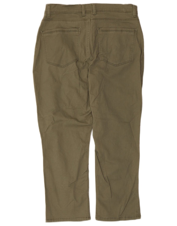 Damskie spodnie Lee Easy Fit Capri US 8 Medium W30 L22 Bawełna khaki