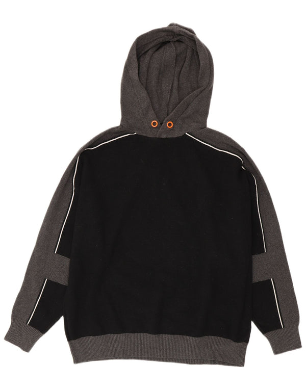 Męski sweter z kapturem Zara XL w kolorze czarnym