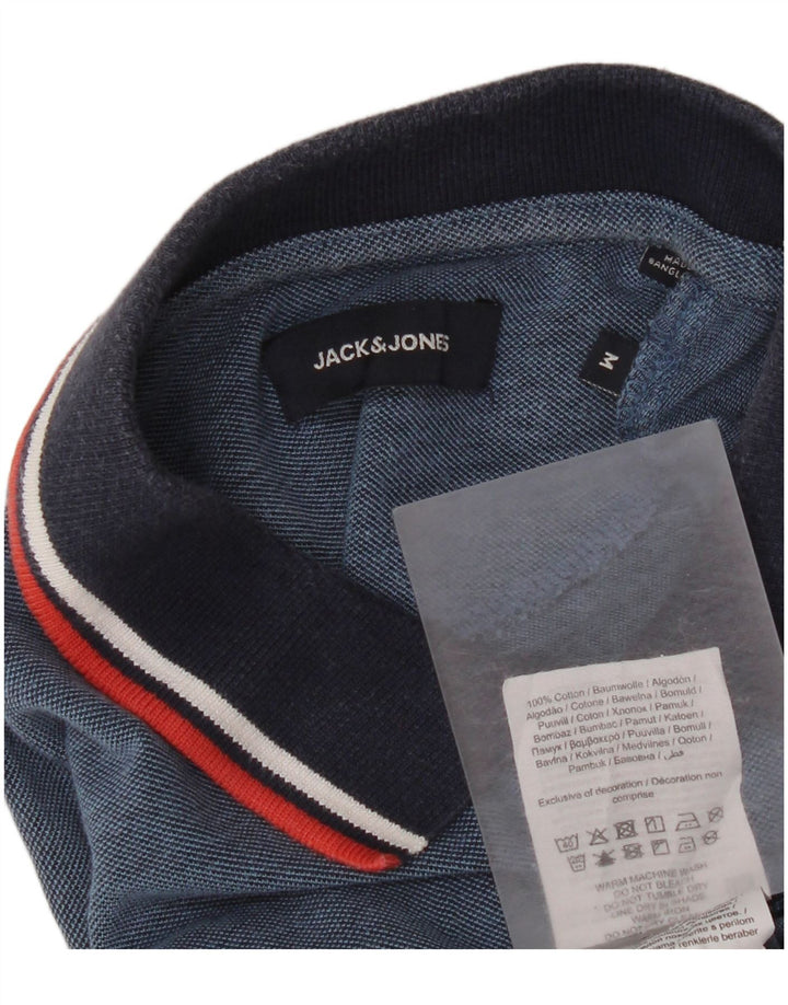 Męska koszulka polo Jack & Jones, bawełniana, w kolorze średnioniebieskim