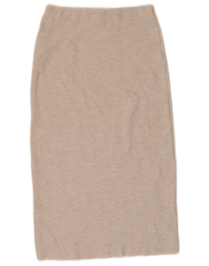 Spódnica midi damska Zara mała W26 beżowa